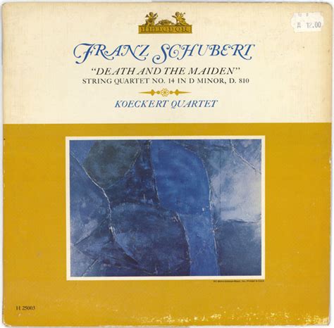 Franz Schubert / Koeckert Quartet* - "Death And The Maiden" String ...