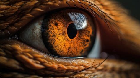 Premium AI Image | Macro photo of reptile eye