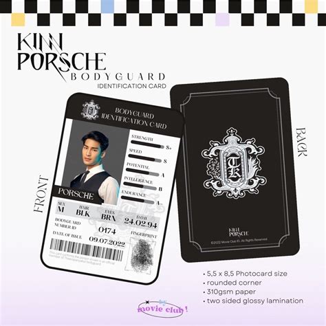 Jual Kinnporsche Photocard Bodyguard Id Set Kinn Porsche Mile Apo