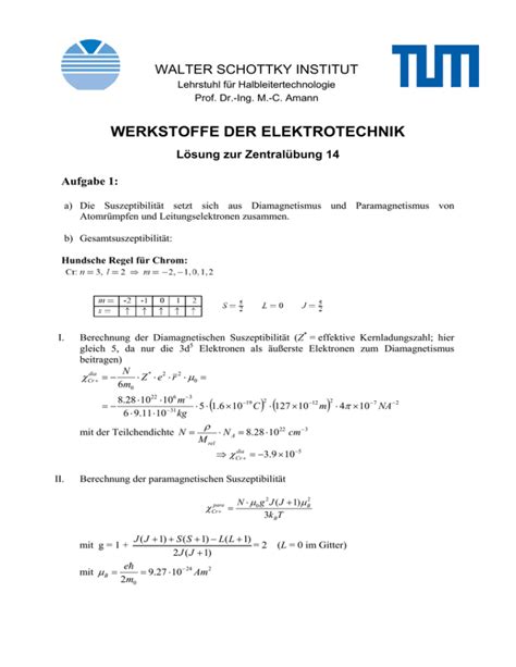 Werkstoffe Der Elektrotechnik