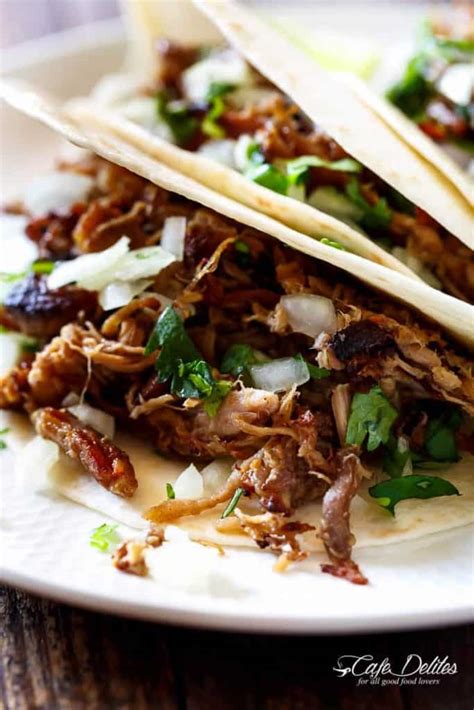 Crispy Pork Carnitas Mexican Slow Cooked Pulled Pork Cafe Delites