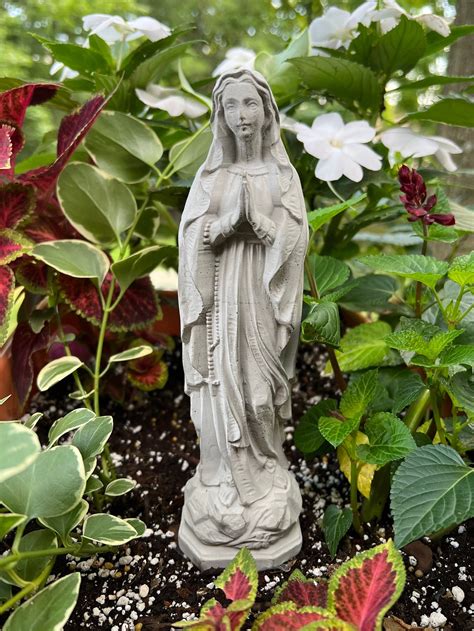 Humble Mary Concrete Statue 9 Etsy