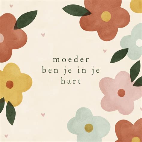 Moederdagkaart Wensmoeder Met Bloemen Kaartje Go