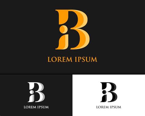 Premium Vector Letter B Ib Bi Luxury Logo Design Template