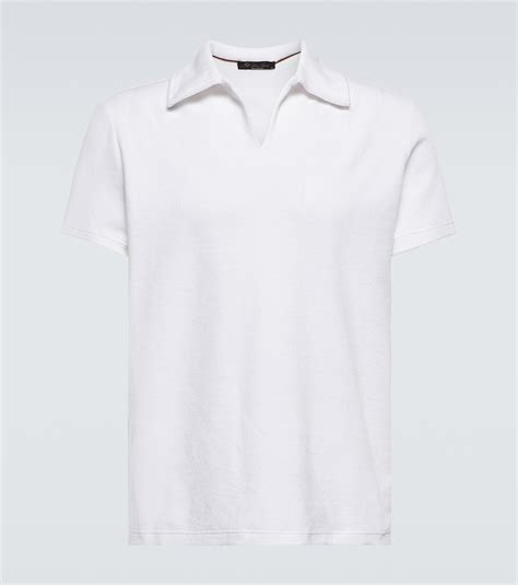 Loro Piana Cotton And Silk Polo Shirt Editorialist