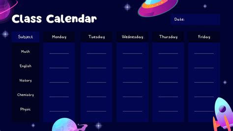 Free Custom Printable Classroom Calendar Templates Canva