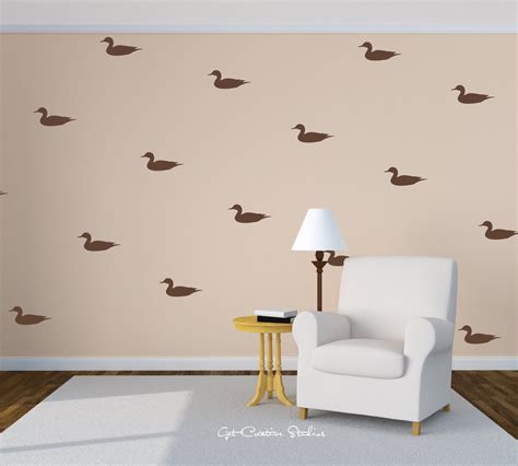 Duck Wall Decal Ducks Decal Outdoor Wallpaper Water Foul Decal - Etsy