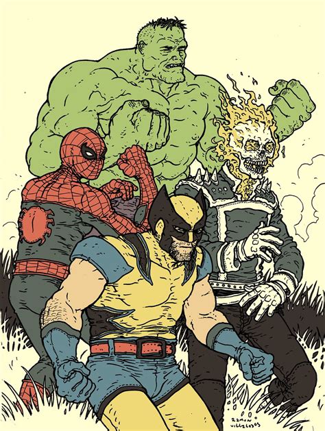 Total Imagen Hulk Spiderman Wolverine Ghost Rider Abzlocal Mx