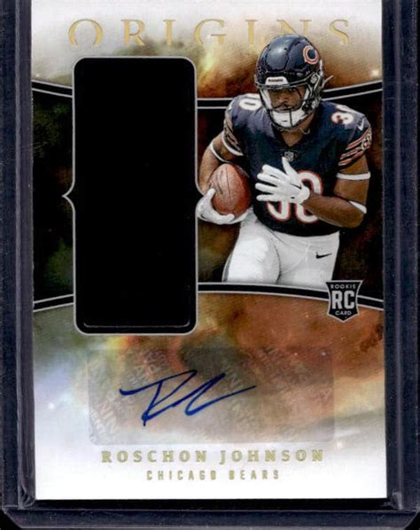 2023 Panini Origins Roschon Johnson RJJA RJ Rookie Patch Autograph