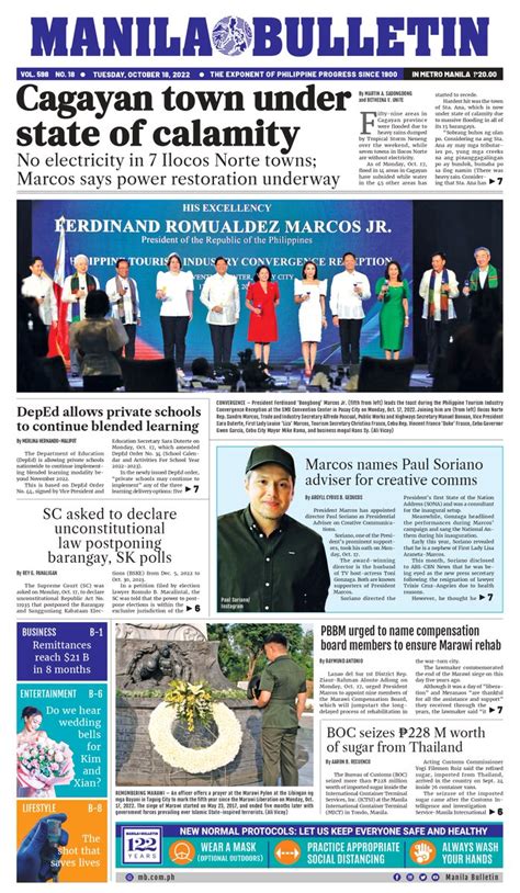 Manila Bulletin News On Twitter Manila Bulletin Headline For Today