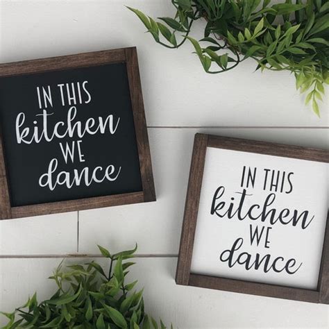 In This Kitchen We Dance Wooden Sign Tiered Tray Sign Mini Etsy