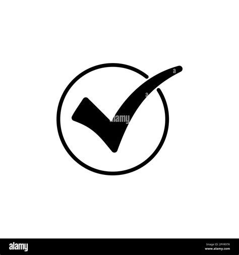 Check Icon Vector Check Mark Icon Check List Button Icon Stock Vector