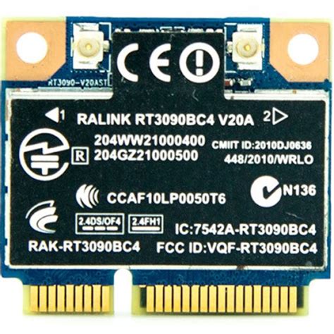 Купить Wi Fi модуль для Hp Halfsize Mini Pcie Ralink Rt3090 602992 001 602639 001 80211 Bg