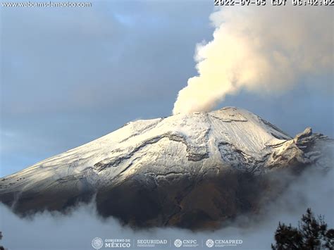 Reporte Del Monitoreo De Cenapred Al Volc N Popocat Petl Hoy De