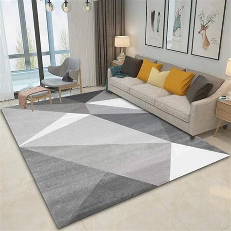 Alfombras De Estilo Moderno Para El Hogar Accesorios En Gris