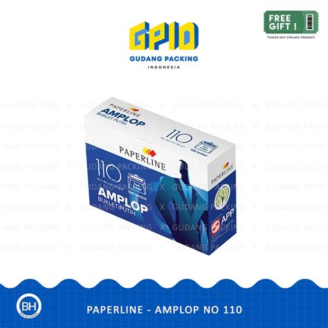 Jual Paperline Amplop Plain Putih Polos Pps Gsm Isi