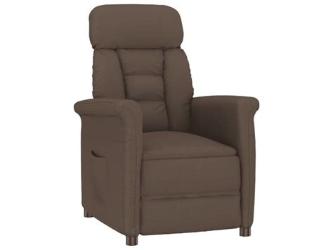 Vidaxl Fauteuil Inclinable Marron Similicuir Daim 289764 Vente De