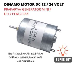 Jual Dinamo Motor Dc Volt Untuk Praktek Generator Mini Sederhana