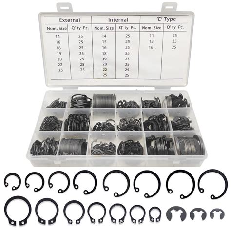 Amazon Boatsea 450Pcs Circlip Snap Rings Retaining Rings