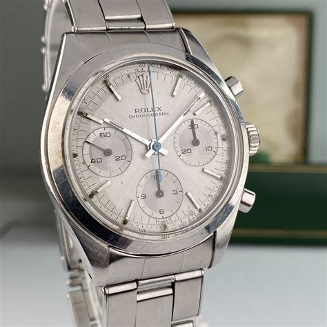 1963 Rolex Chronograph Pre Daytona 6238 Silver Dial Unpolished ...