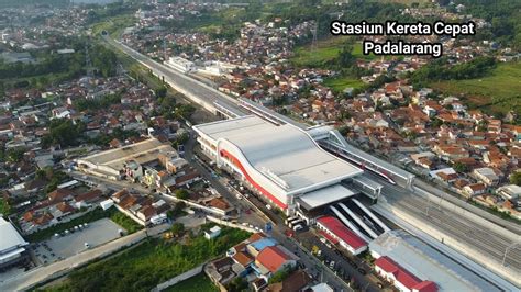 Kota Kecil Padalarang Stasiun KERETA CEPAT Whoosh Padalarang Terlihat