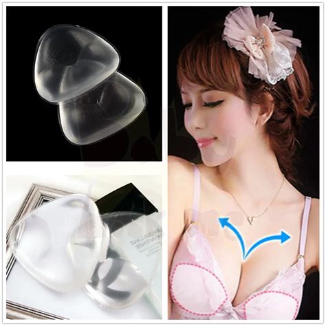 1 Pair Sexy Silicone Bra Pad Swimwear Swimsuit Bikini Push Up Insert