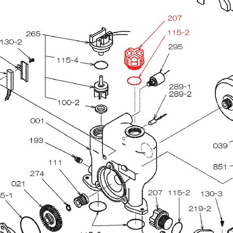 荏原20hpe 150w用部品 呼水栓（oリング付）（207）【ahpe1 4261】 20hpe15 207よろずや清兵衛 ポンプ部品