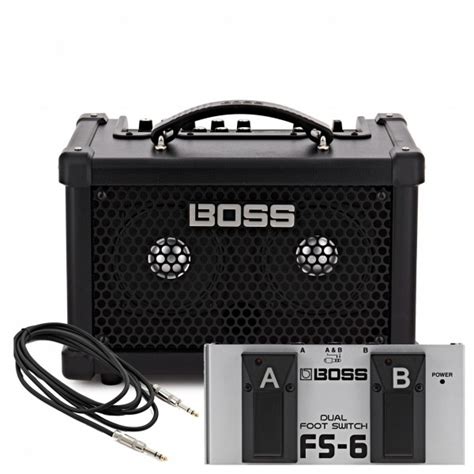 Boss Dual Cube Bass Lx Bass Guitar Amplifier With Footswitch At Gear Music