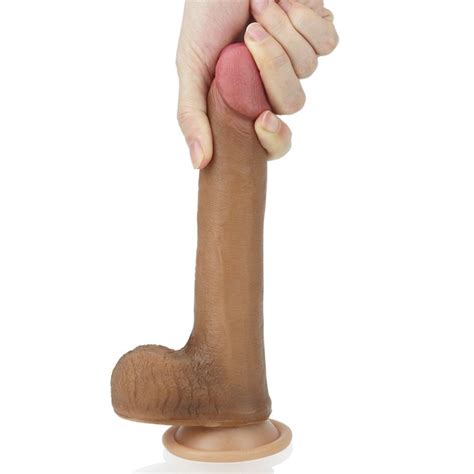 Dildo Cu Ventuza Dual Layered 8 Inch Love Toy Sex Shop