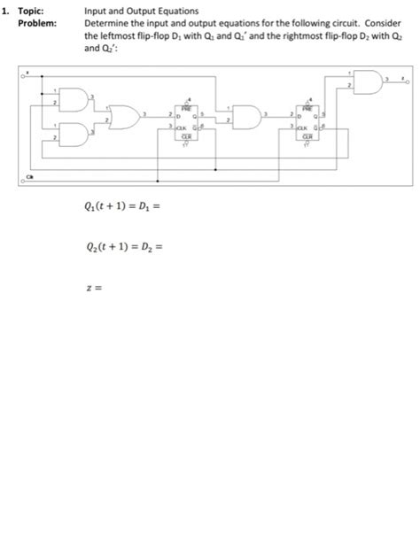 Solved 1 Topic Problem Input And Output Equations