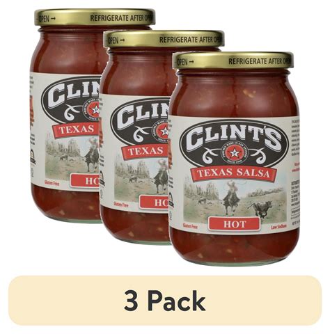 3 Pack Clint S Salsa Hot Mexican 16 Oz Walmart