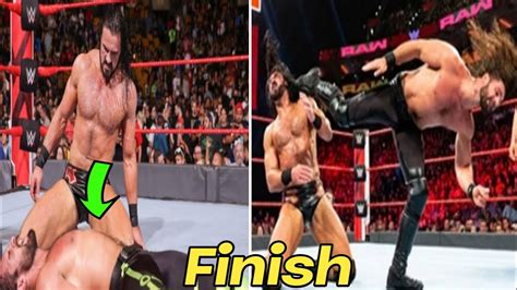 WWE Seth Rollins Vs Drew Mcintyre Full Match Raw Day One Highlights