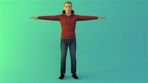 rigged  man model  model rigged cgtrader