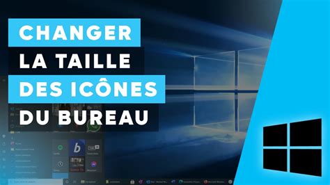 Changer la taille des icônes du bureau Windows 10 YouTube