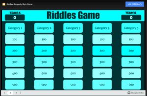 Jeopardy Game Maker Online | Free Google Slides Template - smoothslides.com