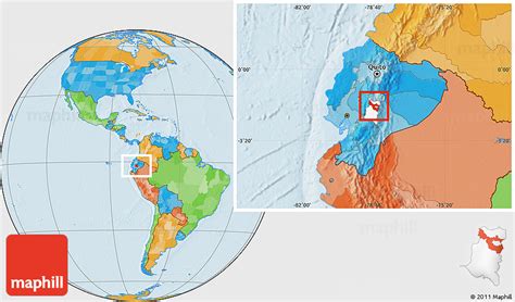 Political Location Map Of Riobamba Highlighted Parent Region
