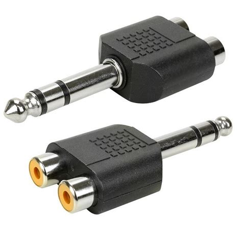 Adaptador Rca Duplo Fêmea Para P10 Estéreo Conexão sem limites