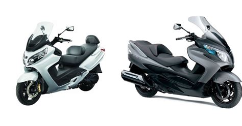 Motorrad Vergleich Sym MaxSym 400i 2013 Vs Suzuki Burgman 400 2013