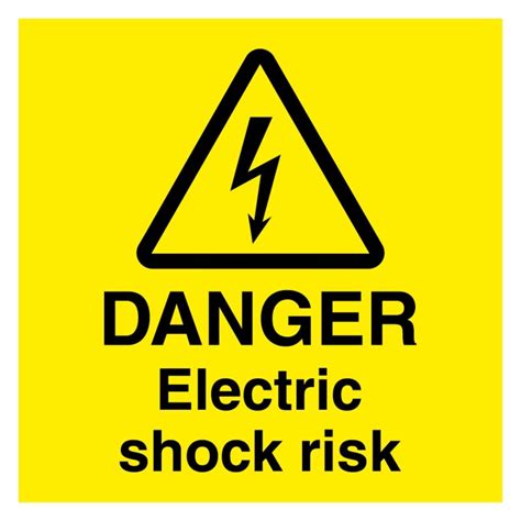 Danger Electric Shock Risk Sign Aston Safety Signs