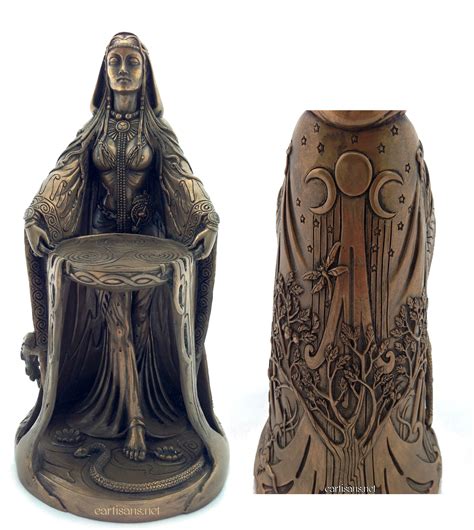 New Item Danu Celtic Goddess Of Abundance And Earth Bronze Statuary