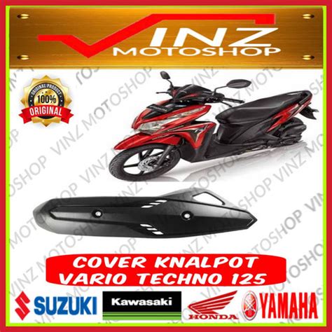 Jual Cover Tutup Knalpot Tameng Pelindung Pengaman Motor Vario Techno 125 Jakarta Barat