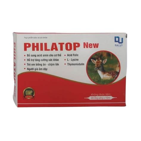 Philatop new ống thủy tinh Tăng cường miễn dịch Pharmart vn