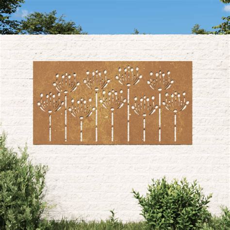 Decora O P Muro De Jardim Cm A O Corten Design Flores Loja