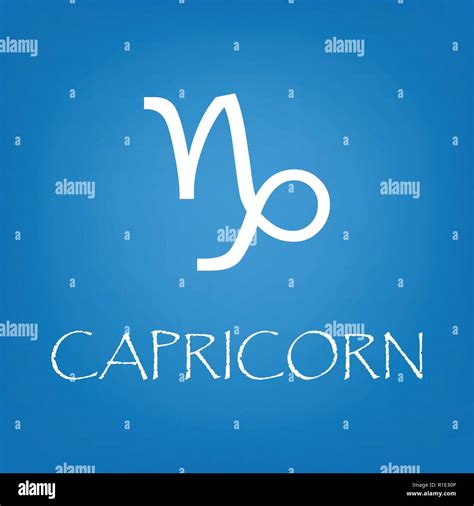 Capricorn Zodiac Sign Icon Vector Simple Illustration Of Capricorn