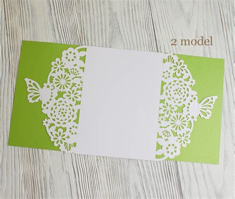 Butterfly Invitation Template for Cricut Laser Cut Butterfly - Etsy