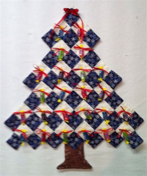 Emmas Tree Advent Calendar Use Bows To Tie 25 Pieces Of Candy To