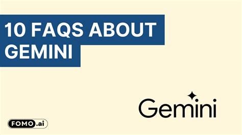 10 FAQs About Gemini: Google's AI Chatbot and Its "Pro" & "Advanced ...