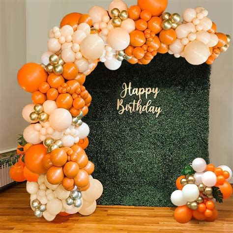 103pcs Opening Atmosphere Layout Balloon Party Set 10 Orange Balloon