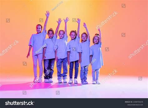 Modern Choreography Lesson Dance Group Happy Stock Photo 2194754235 ...