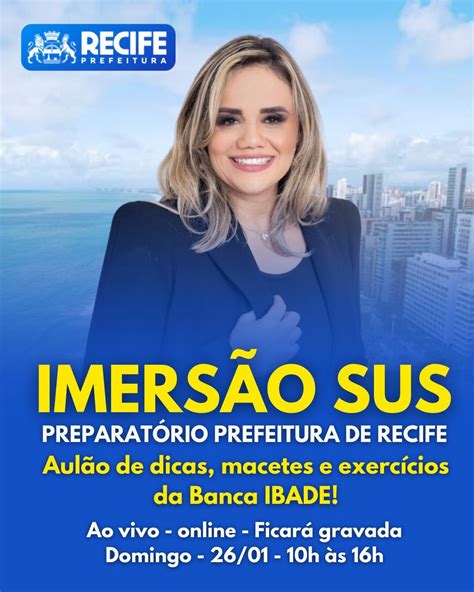 IMERSÃO SUS PREPARATÓRIO CONCURSO PREFEITURA DE RECIFE PE TR